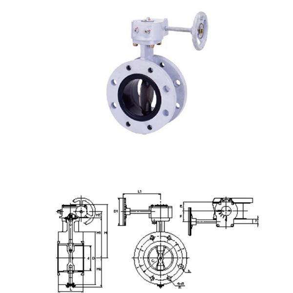 KITZ開滋齒輪型，法蘭型10K蝶閥G-10DJFU-350A
