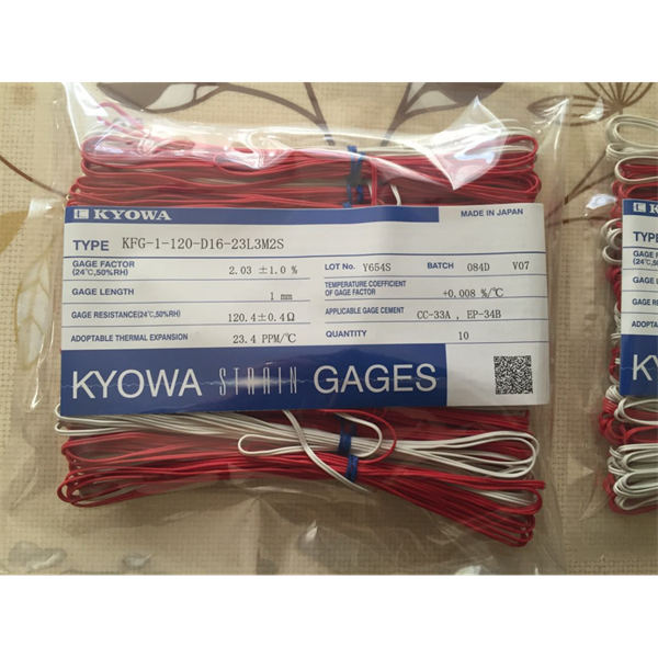 日本KYOWA共和配件耗材應(yīng)變片KFGS-6-120-C1-16 L30C2R