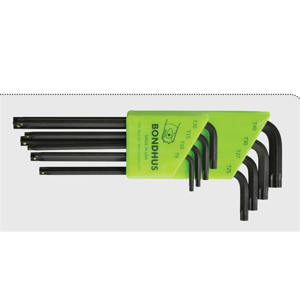 美國Bondhus波頓 短英制 六角端L型扳手單個12233