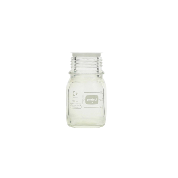 日本SIBATA柴田科學安全涂層螺口瓶寬口藍蓋  017580-3500